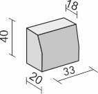 CORDOLO 18-20 H40 MODULO 33